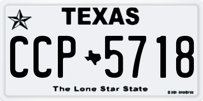 TX license plate CCP5718