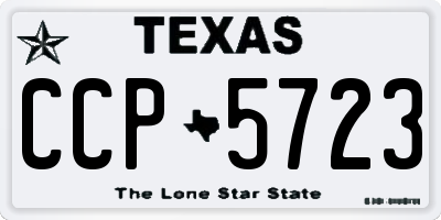 TX license plate CCP5723