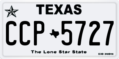 TX license plate CCP5727