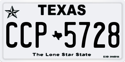 TX license plate CCP5728