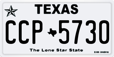 TX license plate CCP5730