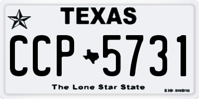 TX license plate CCP5731