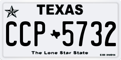 TX license plate CCP5732