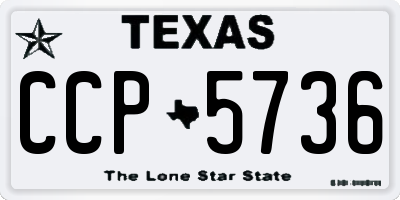 TX license plate CCP5736