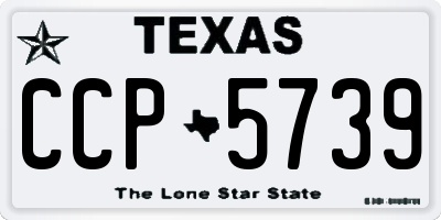 TX license plate CCP5739