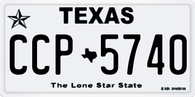 TX license plate CCP5740