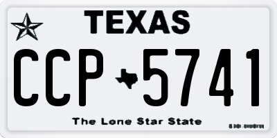 TX license plate CCP5741