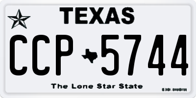 TX license plate CCP5744