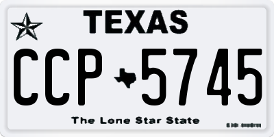 TX license plate CCP5745
