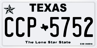 TX license plate CCP5752