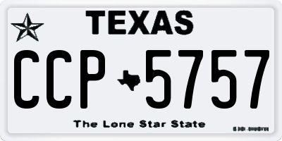 TX license plate CCP5757