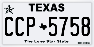 TX license plate CCP5758