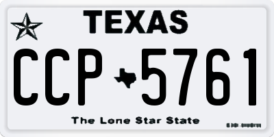 TX license plate CCP5761