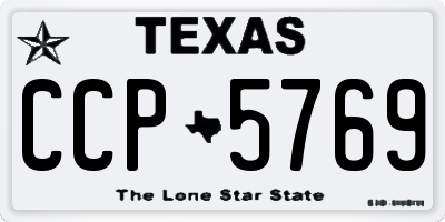 TX license plate CCP5769
