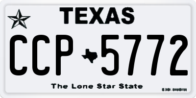 TX license plate CCP5772