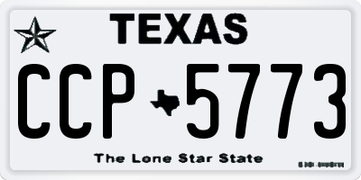 TX license plate CCP5773