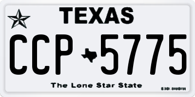 TX license plate CCP5775