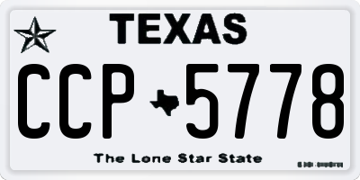 TX license plate CCP5778