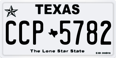 TX license plate CCP5782