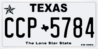 TX license plate CCP5784