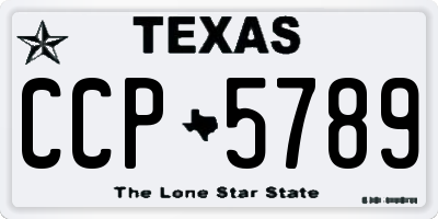 TX license plate CCP5789