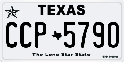 TX license plate CCP5790