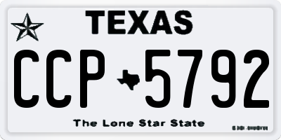 TX license plate CCP5792
