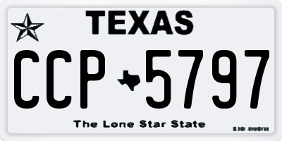 TX license plate CCP5797
