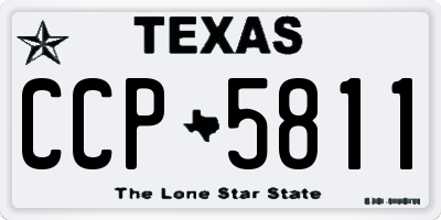 TX license plate CCP5811
