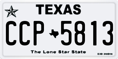 TX license plate CCP5813