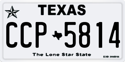 TX license plate CCP5814