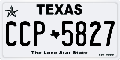 TX license plate CCP5827