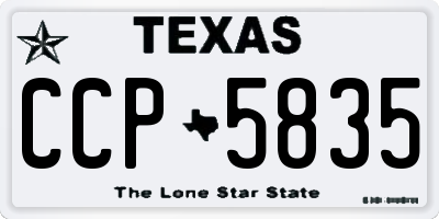 TX license plate CCP5835