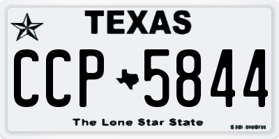 TX license plate CCP5844