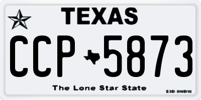 TX license plate CCP5873