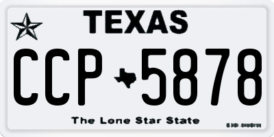 TX license plate CCP5878