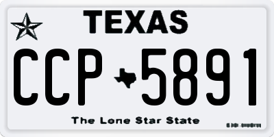 TX license plate CCP5891