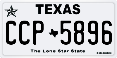 TX license plate CCP5896