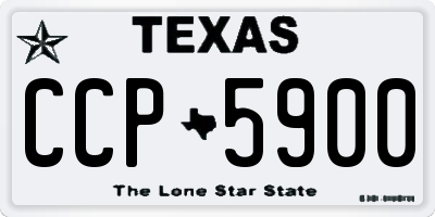 TX license plate CCP5900