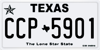 TX license plate CCP5901