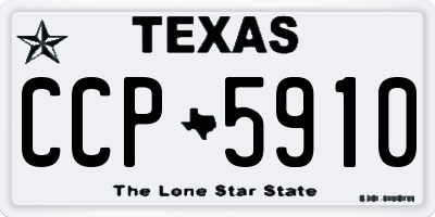 TX license plate CCP5910