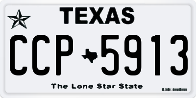 TX license plate CCP5913