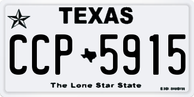 TX license plate CCP5915