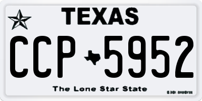 TX license plate CCP5952