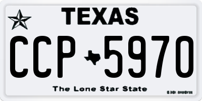 TX license plate CCP5970