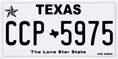 TX license plate CCP5975