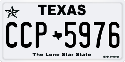 TX license plate CCP5976