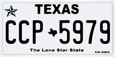 TX license plate CCP5979