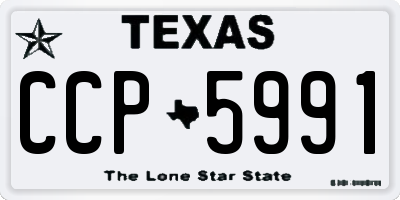 TX license plate CCP5991