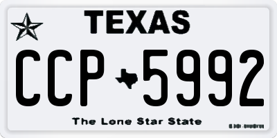TX license plate CCP5992